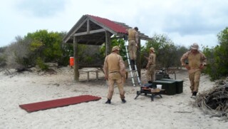 mariniers op klein bonaire