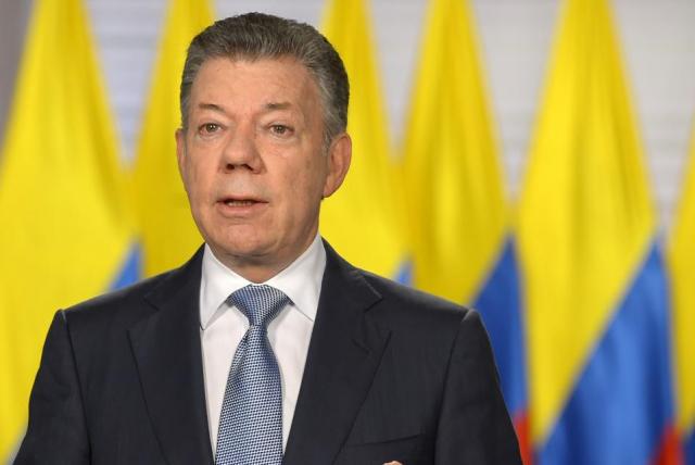 President Santos van Colombia Foto President