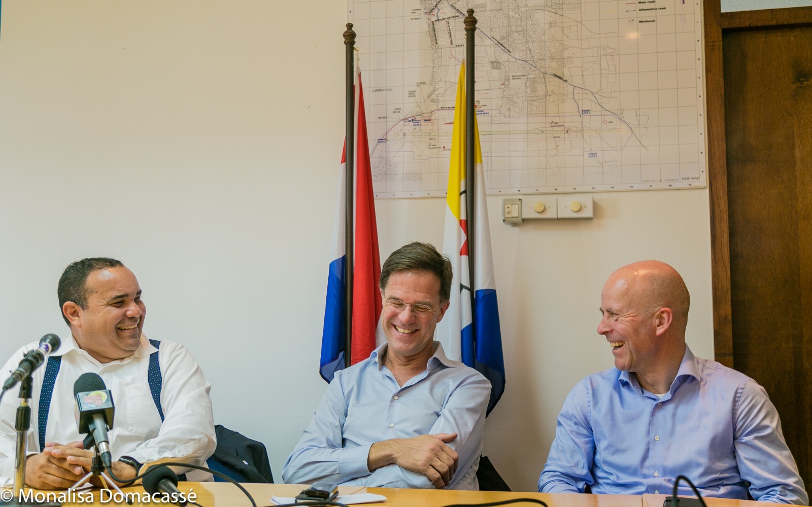 Ontspannen Minister President Rutte zeer positief over de toekomst van Bonaire