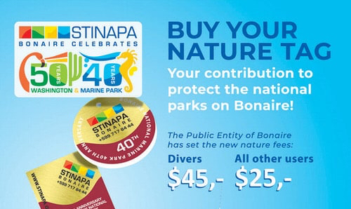 Nieuwe prijzen Bonaire Marine park 2019
