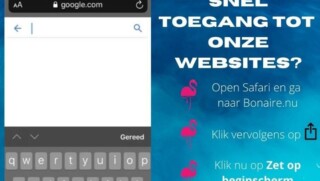 Gebruik de handige web app van Bonaire.nu