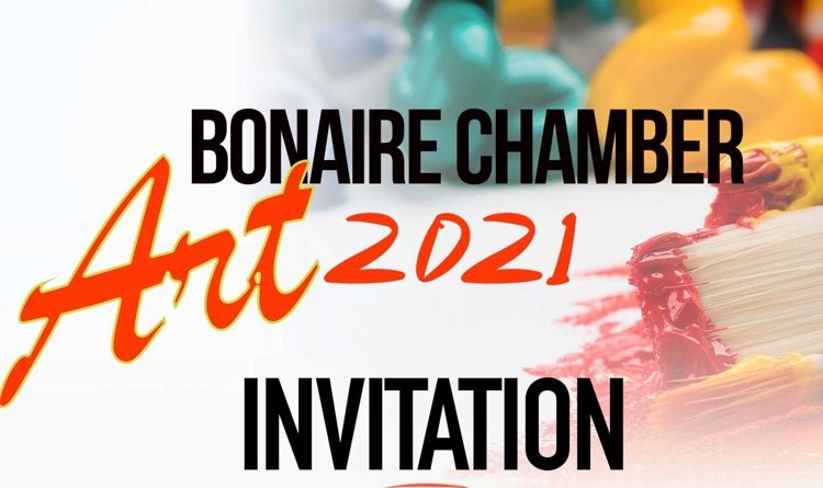 Uitnodiging voor Bonaire Chamber Art Exhibition 2021