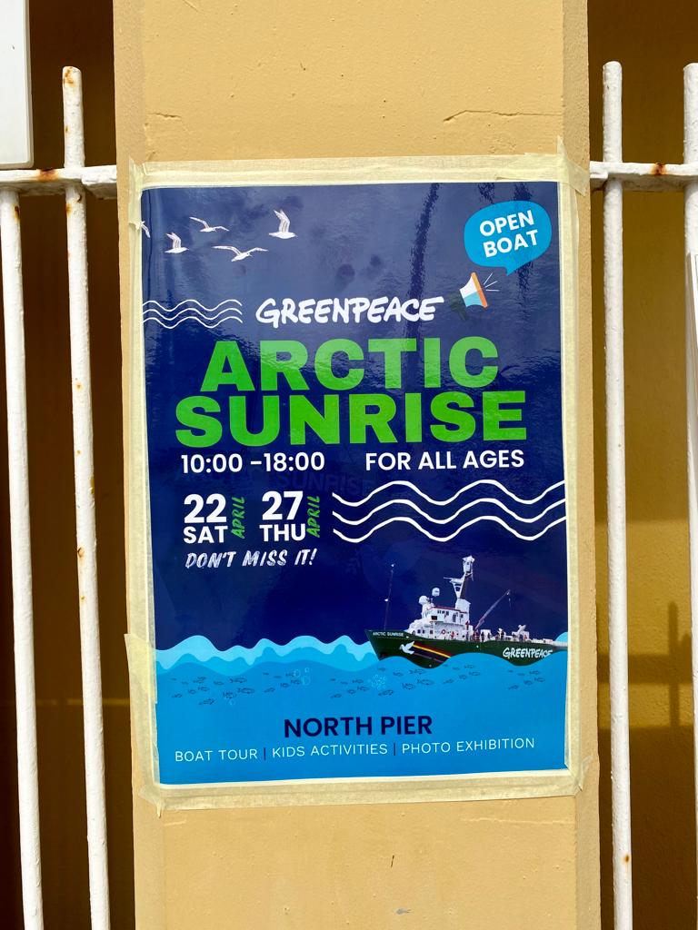 Bezoek het schip Arctic Sunrise van Greenpeace op Bonaire