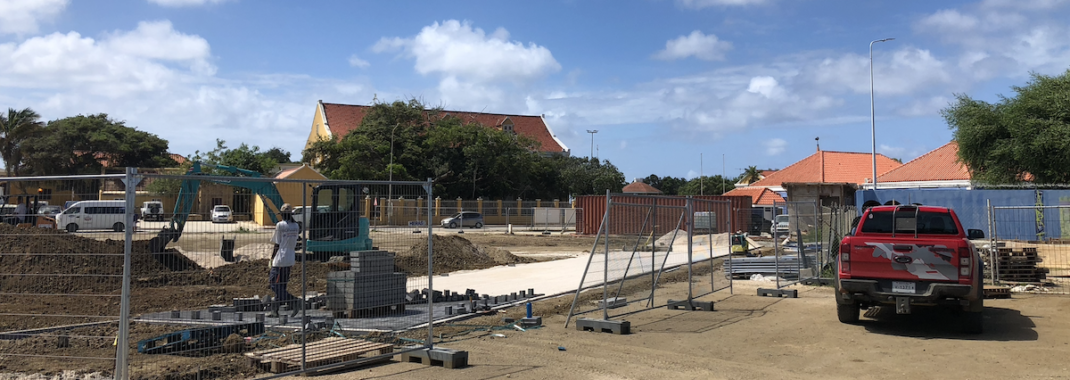 De renovatie van het nieuwe Brionplein is in volle gang.