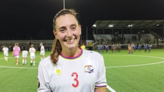 Celine van Loe maakte haar debuut voor Bonaire