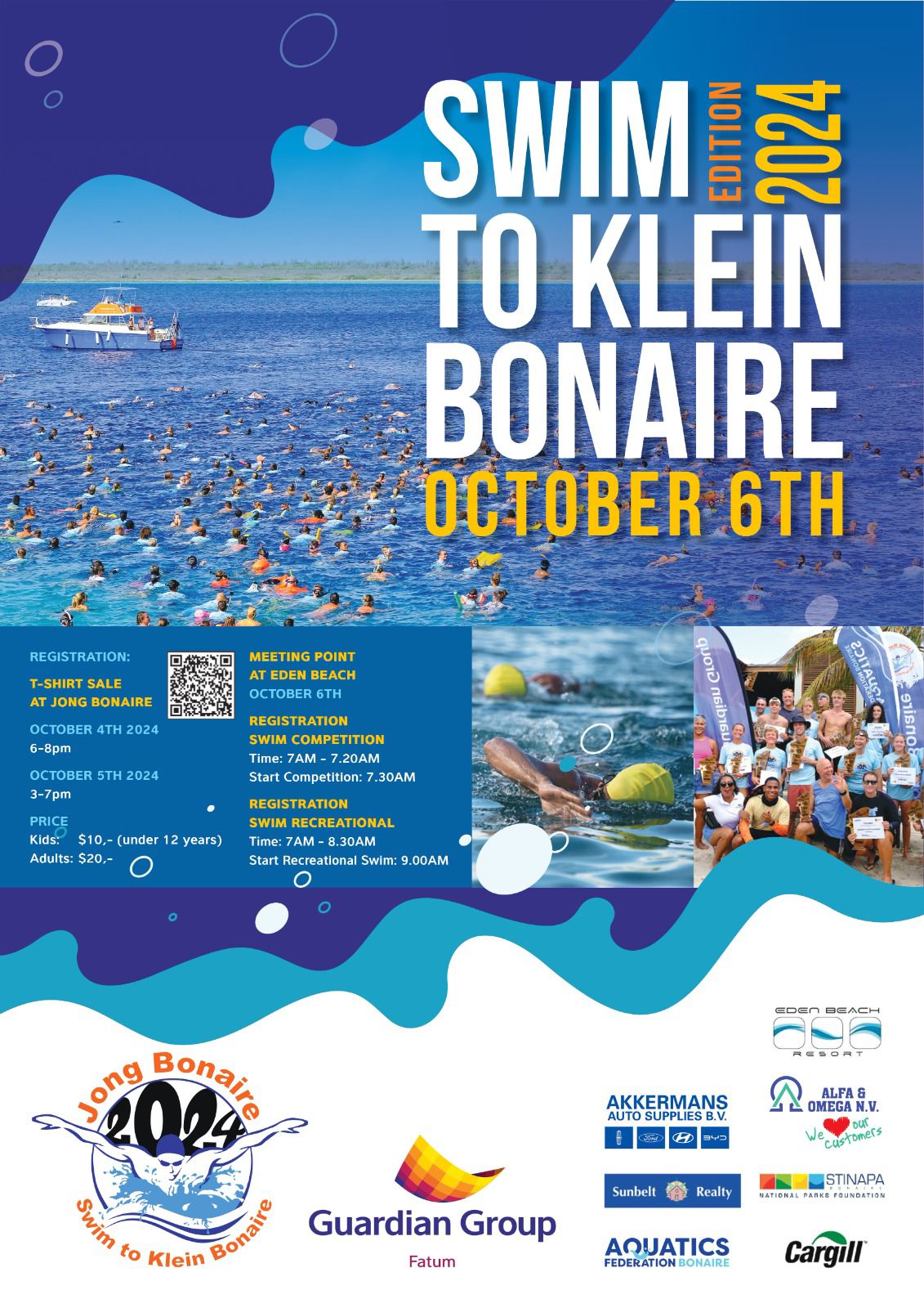 De Swim to Klein Bonaire is op 6 oktober 2025. 