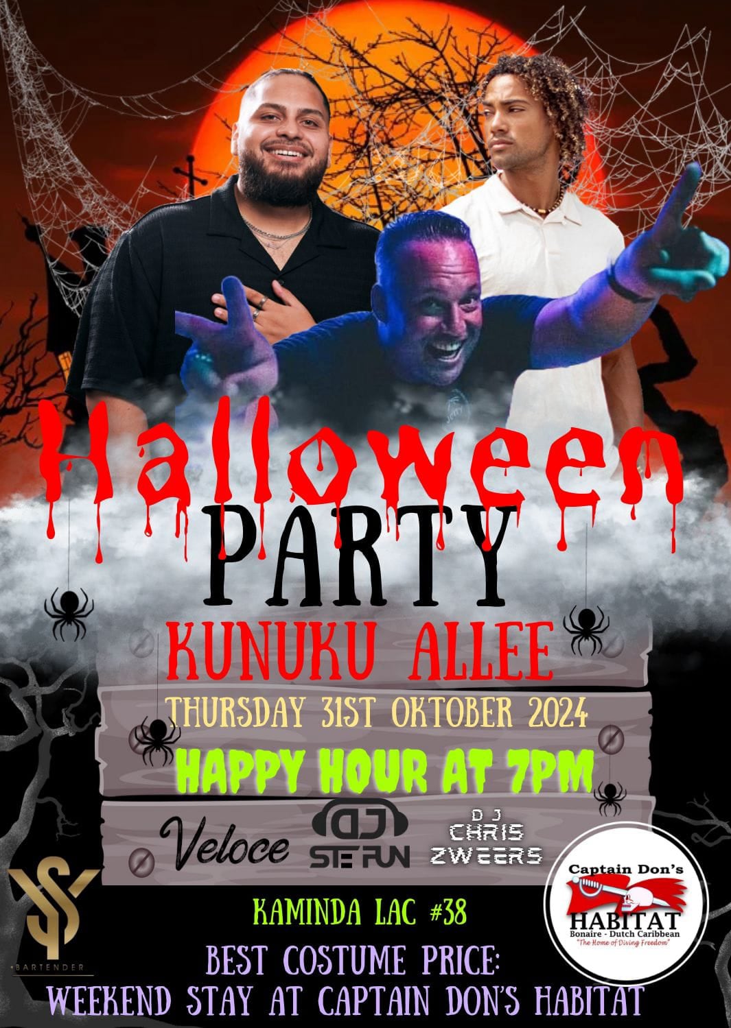 Halloween Party Kunuku Allee Bonaire.Nu