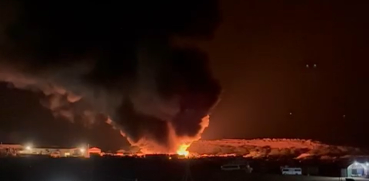 Er is een flinke brand gaande op de vuilnisbelt van Bonaire.