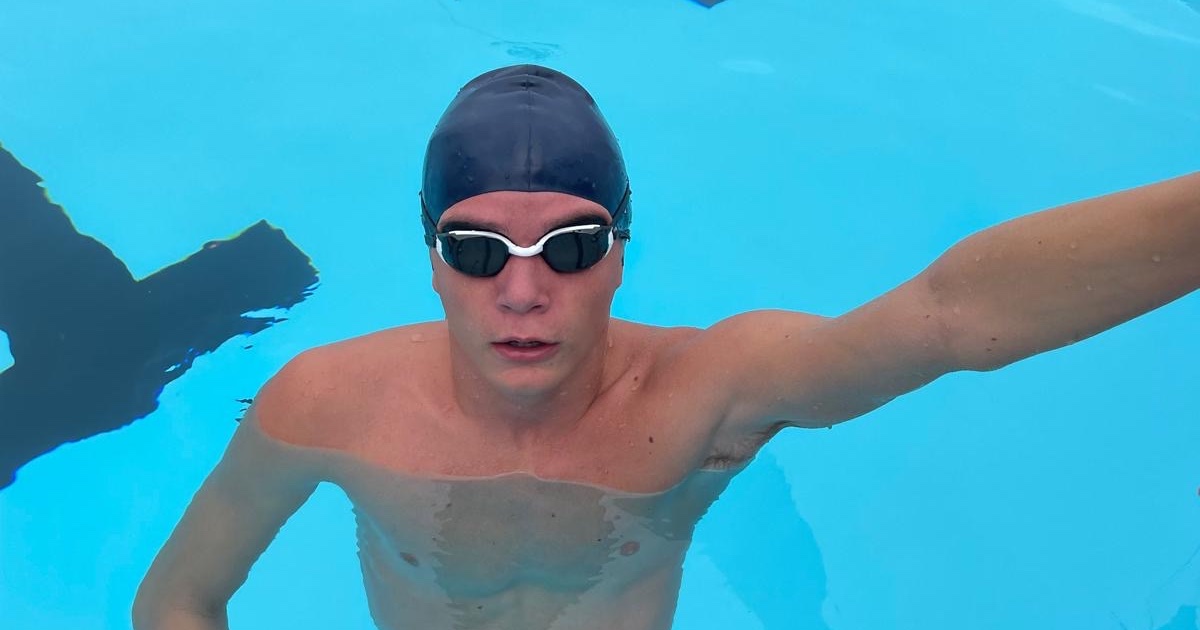 Koen Verhoeven is één van de grootste zwemtalenten van Bonaire.