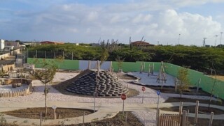 De speeltuin in de wijk Nieuw Amsterdam.